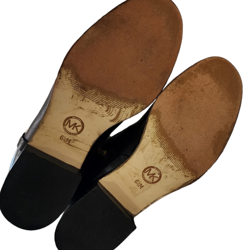 Michael Kors Fulton Harness Leather Riding Boots 6.5M - Picture 14 of 16